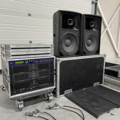 2x Turbosound TCS-612 incl. XTA / Lab.Gruppen amprack